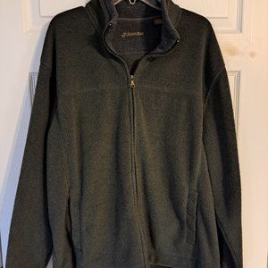 St. John's Bay Dark Green Fleece Zipper Jacket
